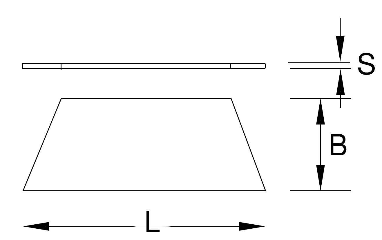 KS TOOLS Trapezklingen, Spender à 5 Stück, für 970.2173