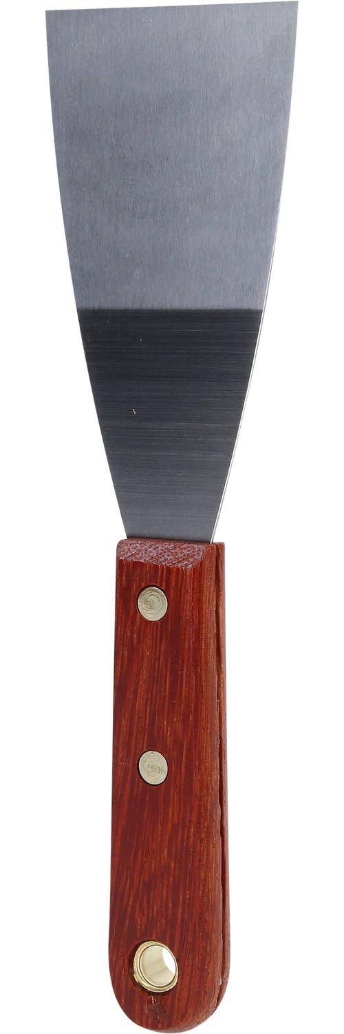 KS TOOLS EDELSTAHL Spachtel, 63mm, mit Holzgriff