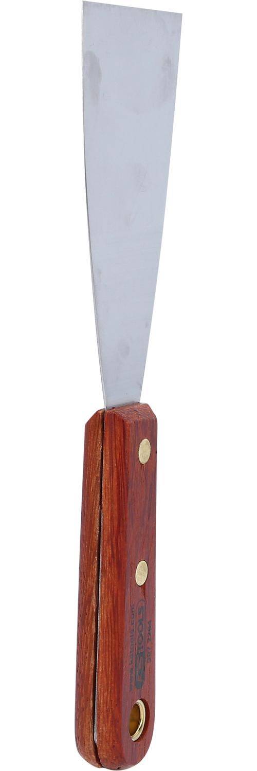 KS TOOLS EDELSTAHL Spachtel, 63mm, mit Holzgriff