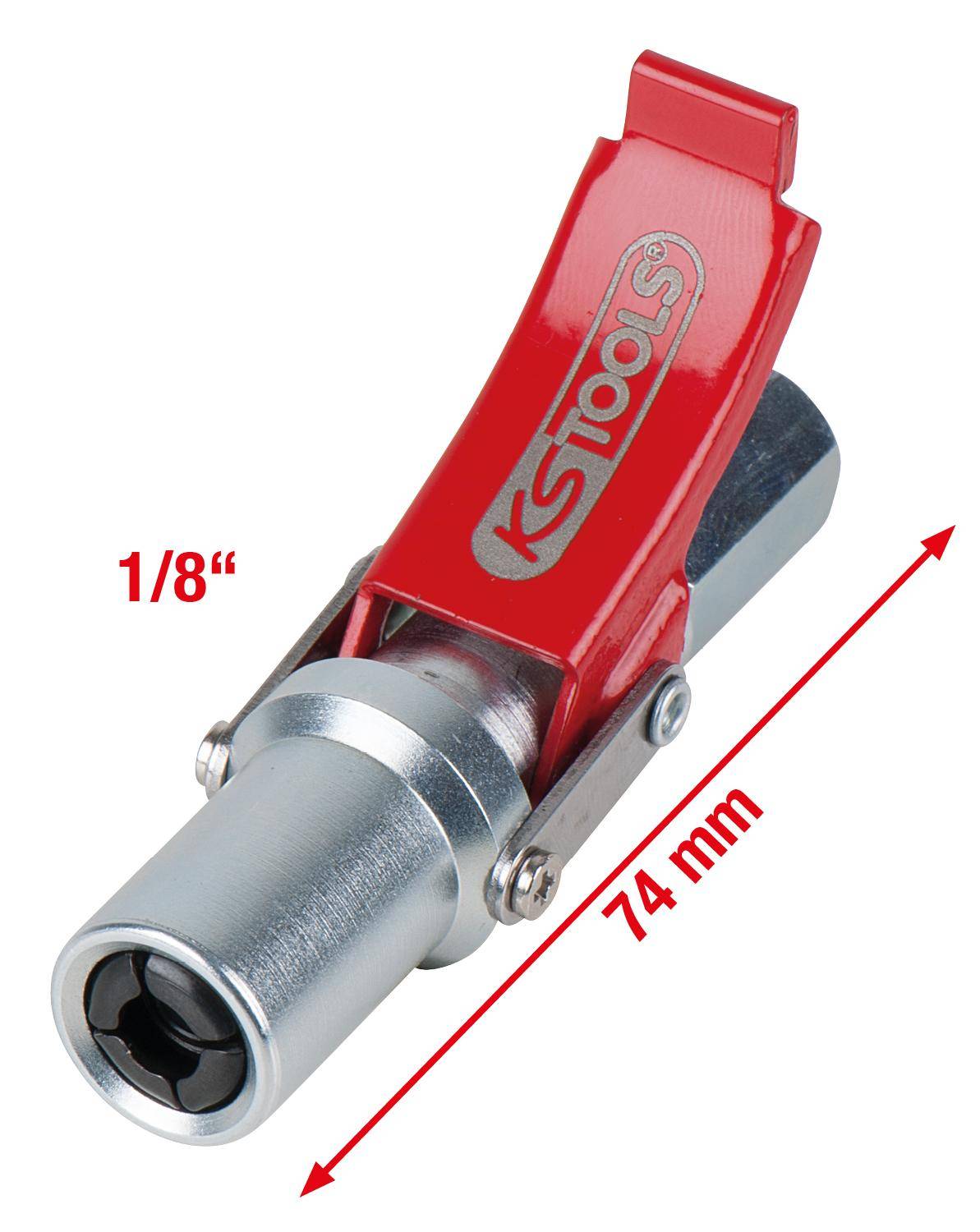 KS TOOLS Quick-Lock Schnellkupplung fr Fettpressen, 1/8"