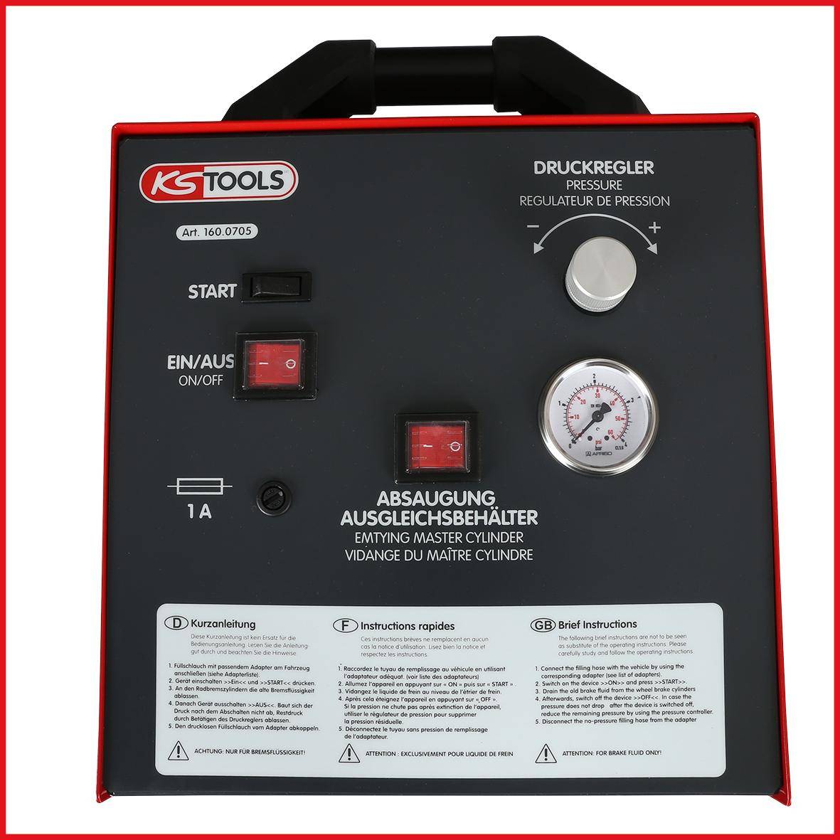 KS TOOLS Bremsenwartungsgerät KS20, 20 Liter