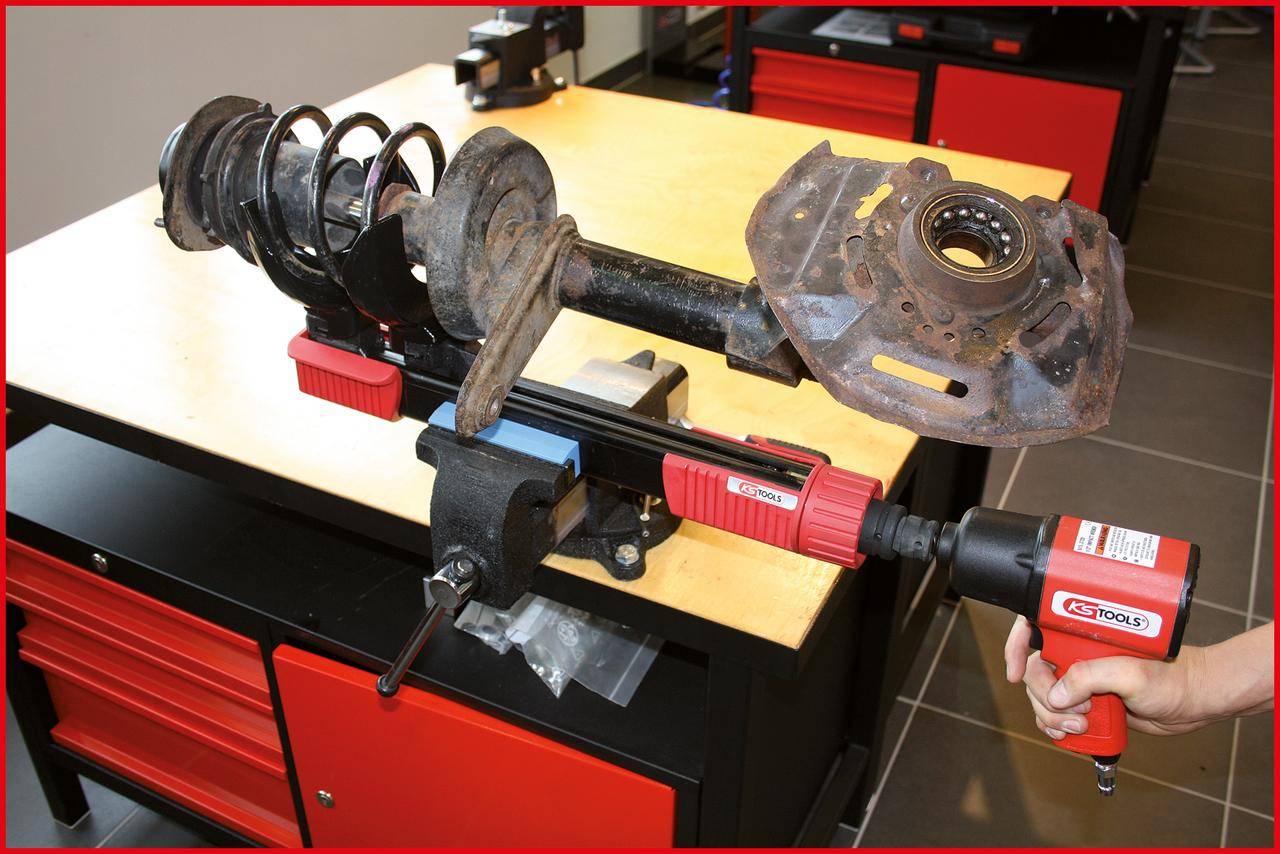 KS TOOLS Federspanner-Satz, 6-tlg, max. Belastung 1800kg