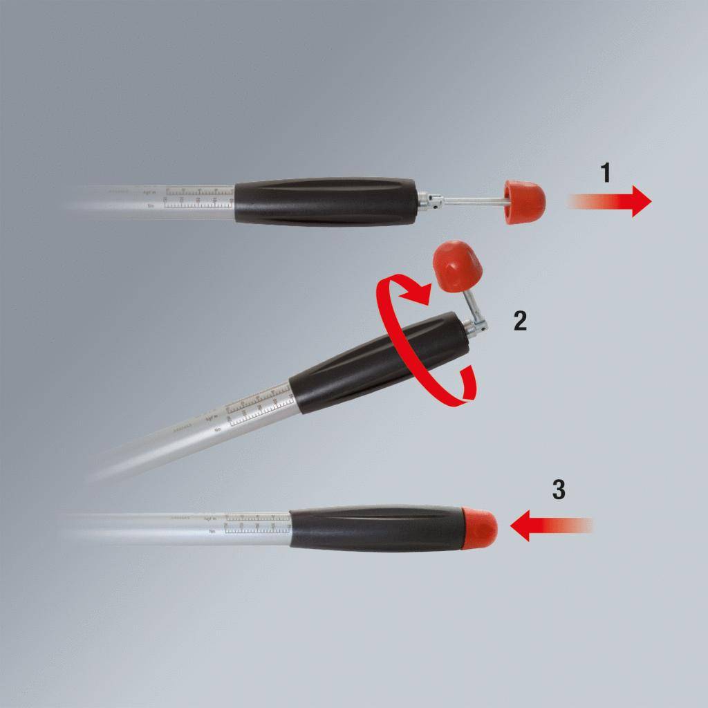 KS TOOLS 1" Kurzweg-Drehmomentschlssel, 500-2000Nm