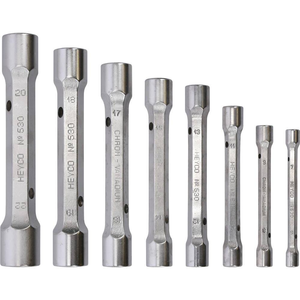 HEYCO Doppel-Steckschlüssel-Satz | 6KT-DOPPEL-STECKSCHL-SATZ 8TLG