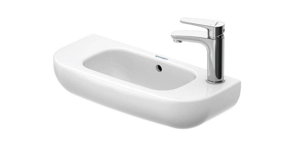 Duravit Handwaschbecken D-CODE m ÜL HLB 500x220mm 1 HL rechts weiß 1