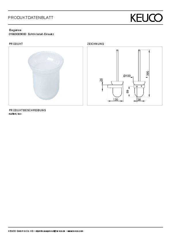 Keuco Echtkristall-Einsatz ELEGANCE mattiert lose Kri-gl mattiert