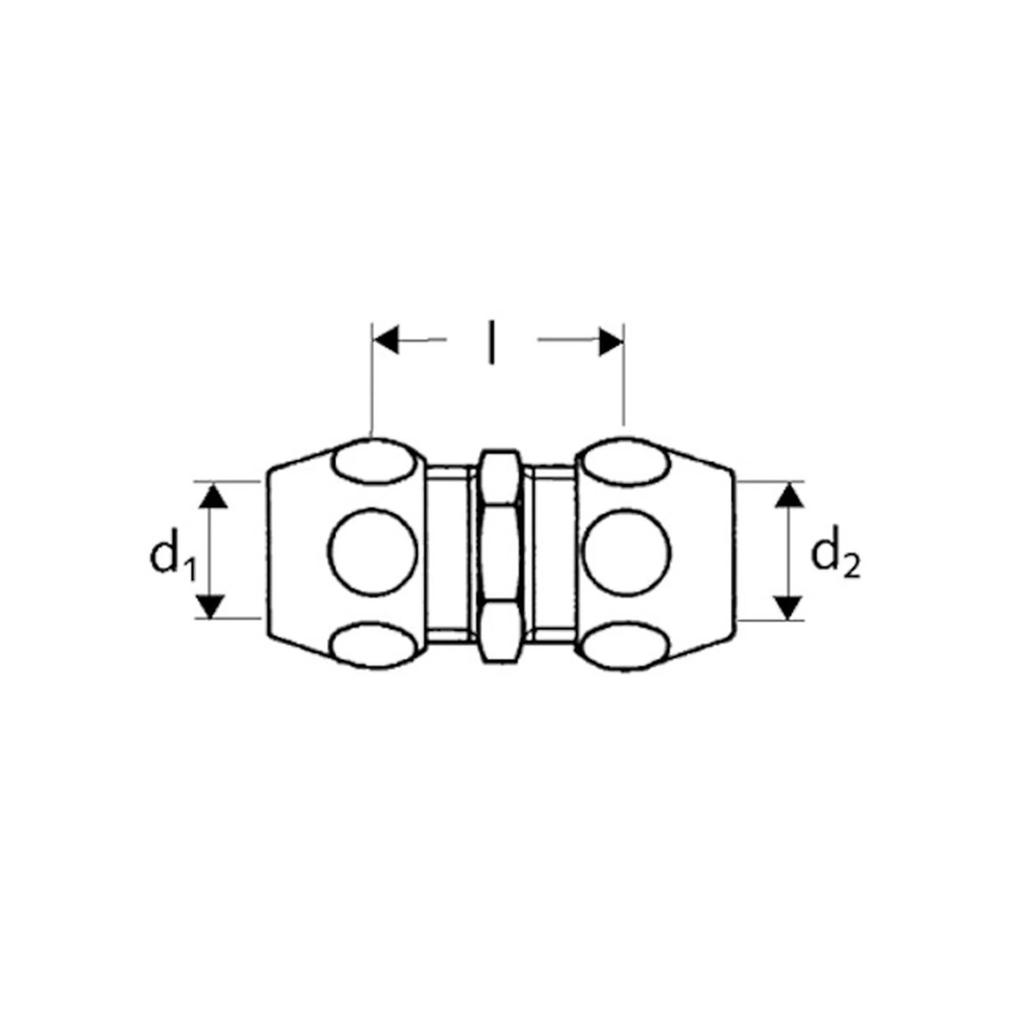 Schell Rohrkupplung CU-Rohr 8mm, 1 Stk.