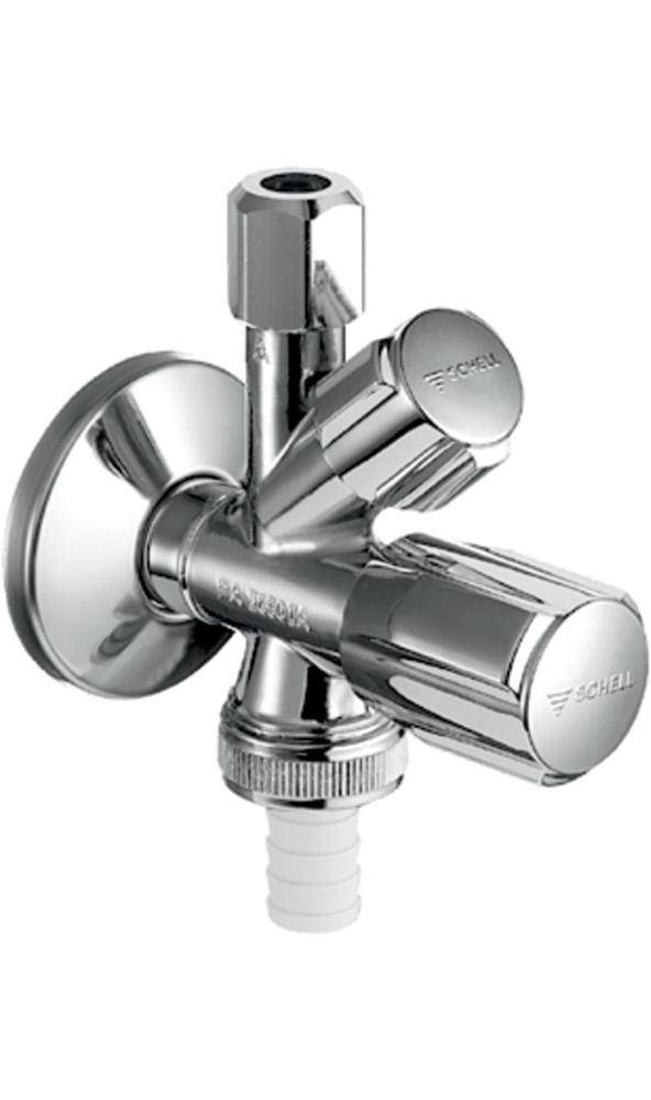 SCHELL Kombinations-Eckventil COMFORT chrom, ohne ASAG 1/2Zoll