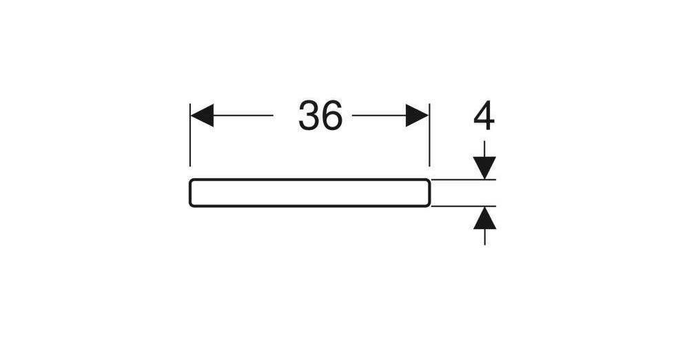 Geberit WC-Sitz RENOVA PLAN eck. Dsg m Absenkauto Quick-Release weiß