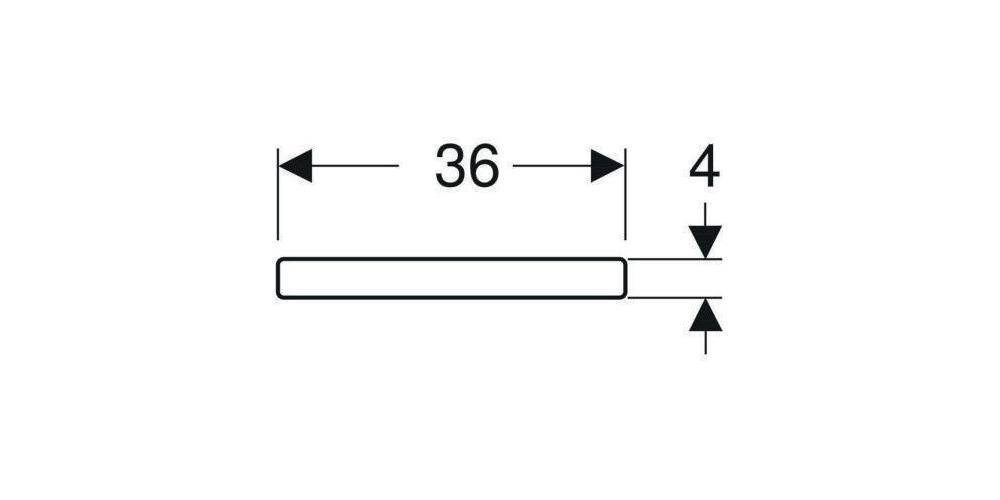 Geberit WC-Sitz RENOVA PLAN eck. Dsg m Absenkauto Quick-Release weiß