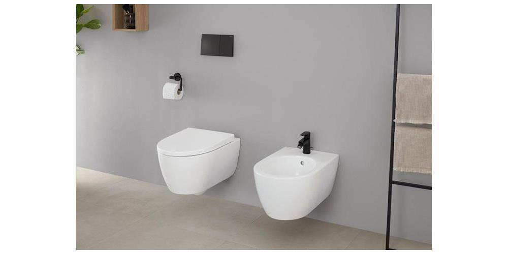 Geberit Wandbidet iCon mit Überlauf, geschlossene Form weiß