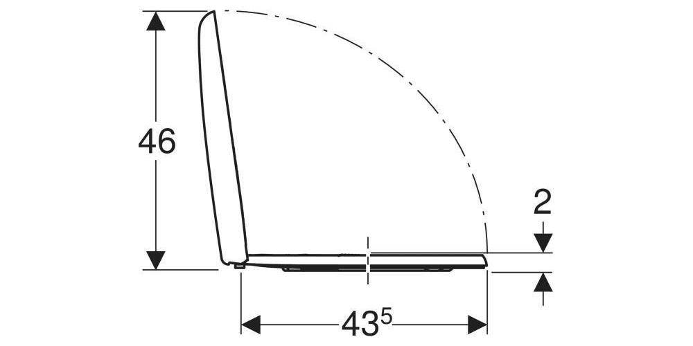 Geberit WC-Sitz RENOVA mit Absenkautomatik, Quick-Release weiß