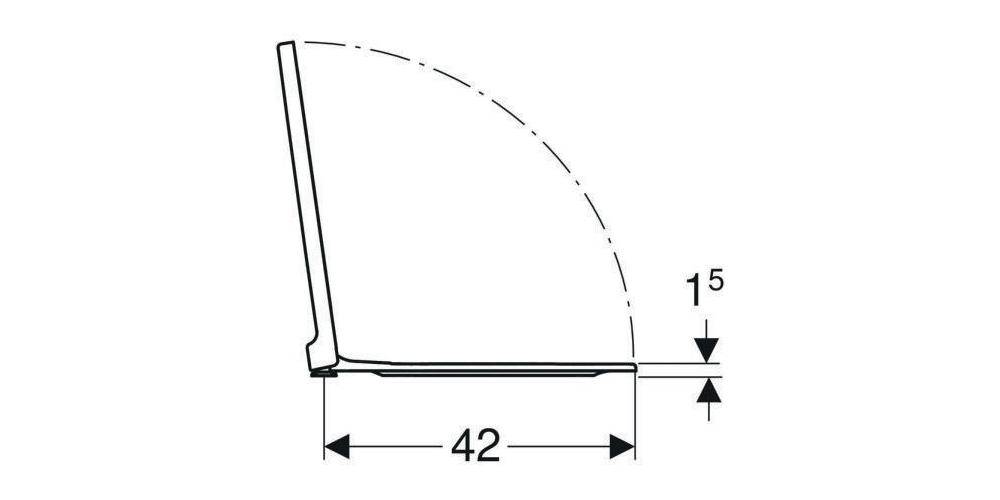 Geberit WC-Sitz XENO² weiß mit Absenkautomatik, Quick-Release