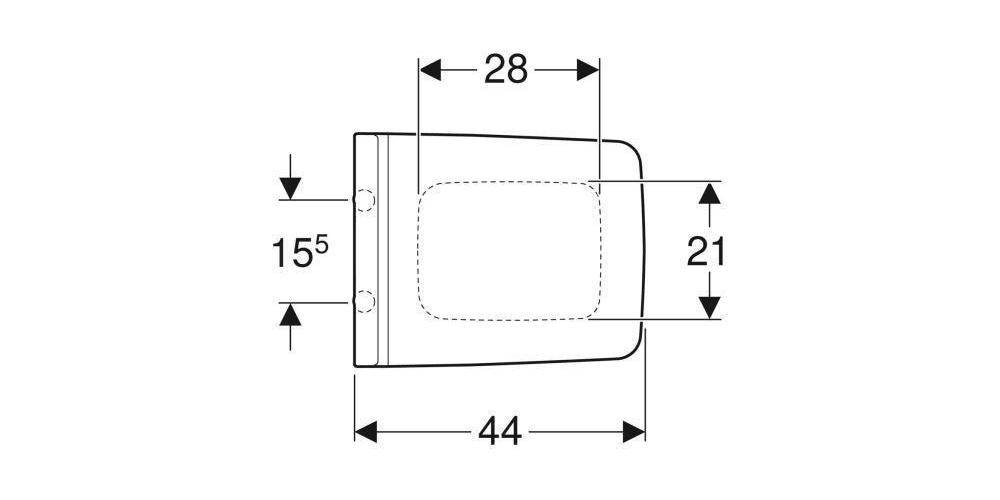 Geberit WC-Sitz XENO² weiß mit Absenkautomatik, Quick-Release