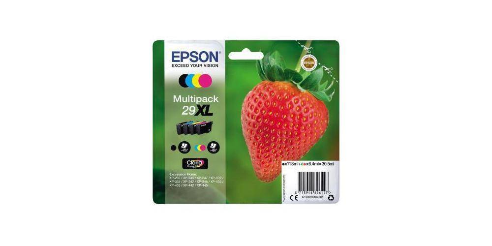 EPSON Tintenpatrone Originalzubehör 29XL ca. 470 Seiten schwarz ca. 3