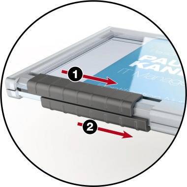 DURABLE Kartenhalter PUSHBOX DUO 892119 10 St./Pack.