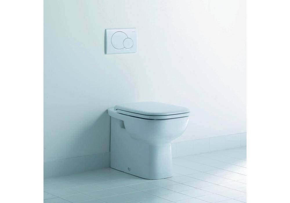Duravit WC-Sitz D-Code mit Absenkautomatik, Scharniere Edelstahl, weiß