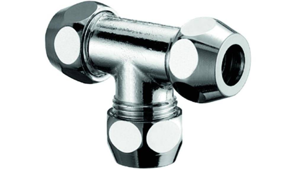 SCHELL T-Verschraubung chrom 3/8Zollx10mm