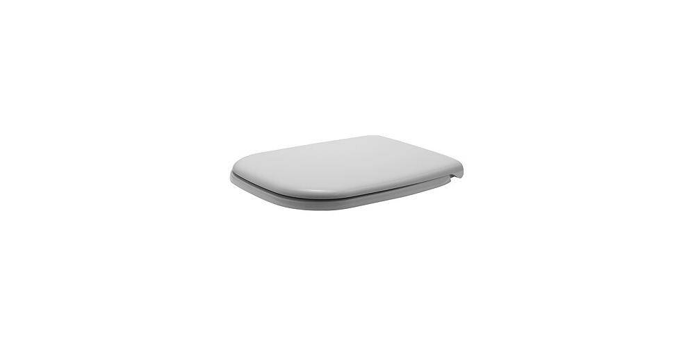 Duravit WC-Sitz D-Code mit Absenkautomatik, Scharniere Edelstahl, weiß