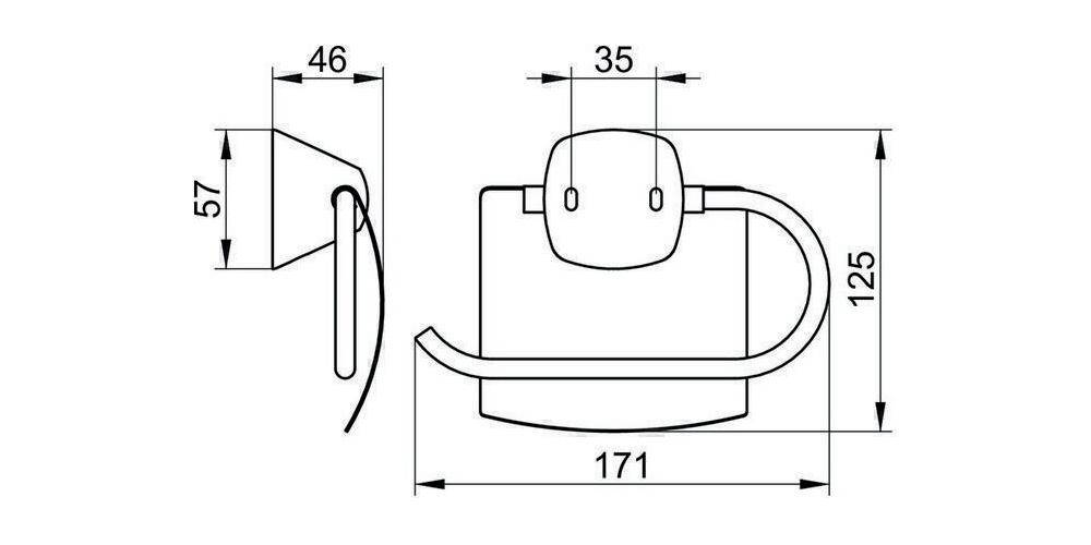 KEUCO Toilettenpapierhalter CITY 2 mit Deckel verchromt verchromt