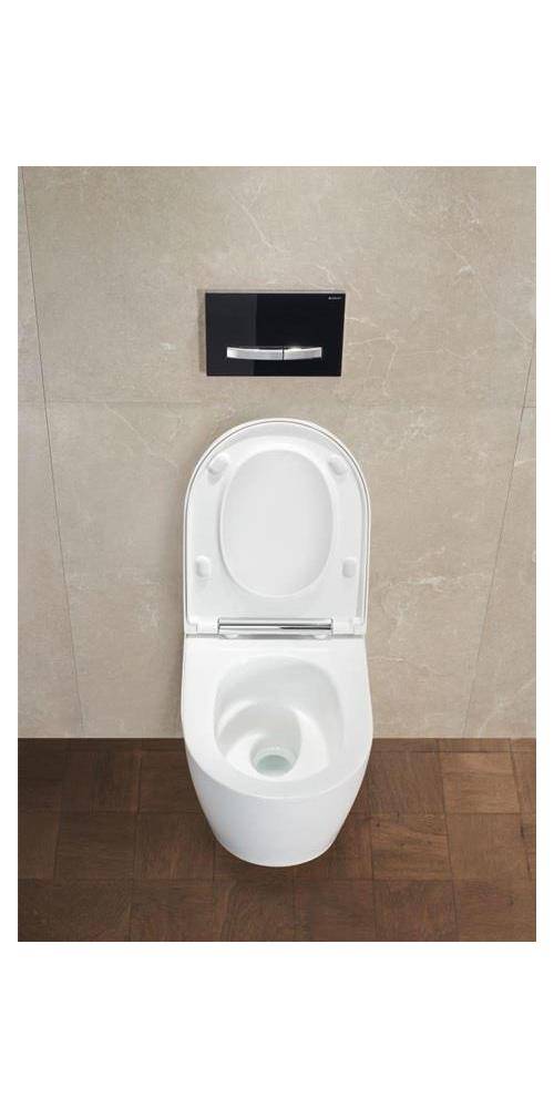 Geberit Wand-Tiefspül-WC ONE m WCSitz we Des-abd hgl verchromt KT