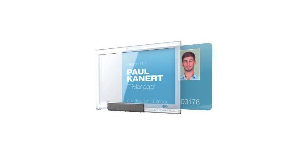 DURABLE Ausweishalter PUSHBOX MONO 87 x 54 mm (B x H) Kunststoff