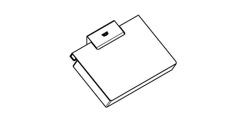 GROHE WC-Papierhalter Selection Cube m Deckel chr