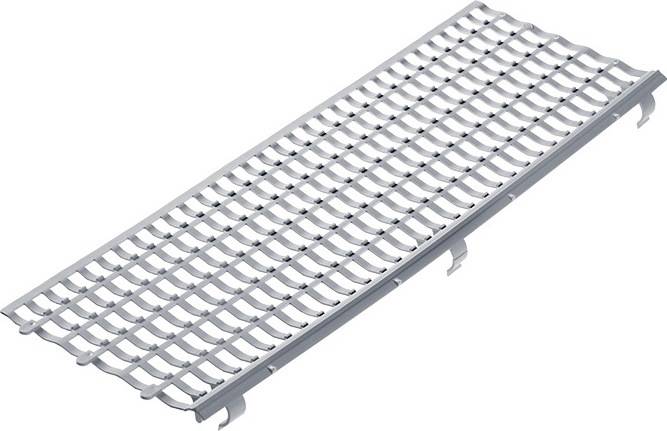 Laubfanggitter B.100-150mm L.1m grau PROTEKTOR