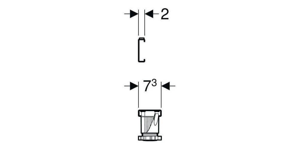 Geberit Fuß-Set mit Traversen, für Badewannen aus Acryl