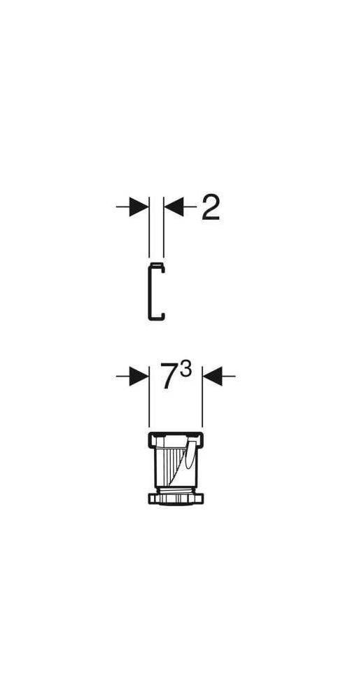 Geberit Fuß-Set mit Traversen, für Badewannen aus Acryl