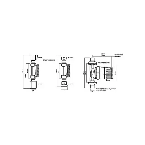 Vortex BW-Pumpe BLUEONE BWO 155 V MA ONdemand-Modul 1/2Zoll außen d= Vortex BW-Pumpe BLUEONE BWO 155 V MA ONdemand-Modul 1/2Zoll außen d=