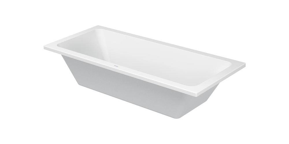 Duravit Rechteck-Badewanne D-CODE 2 Rückenschrägen, weiß 1800x800mm
