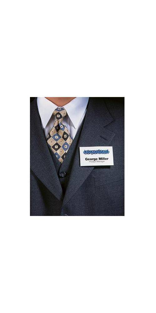 DURABLE Namensschild CLICK FOLD 75 x 40 mm (B x H) Magnet transparent