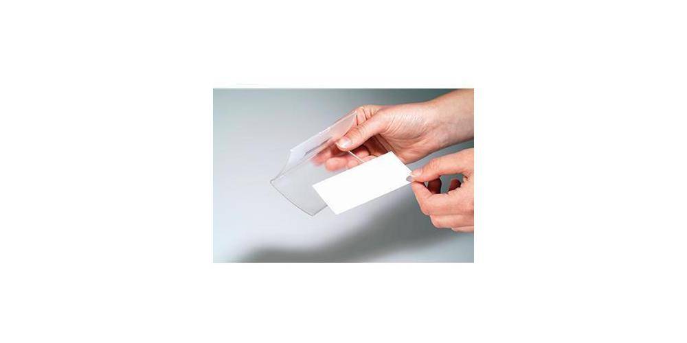 DURABLE Namensschild CLICK FOLD 75 x 40 mm (B x H) Magnet transparent