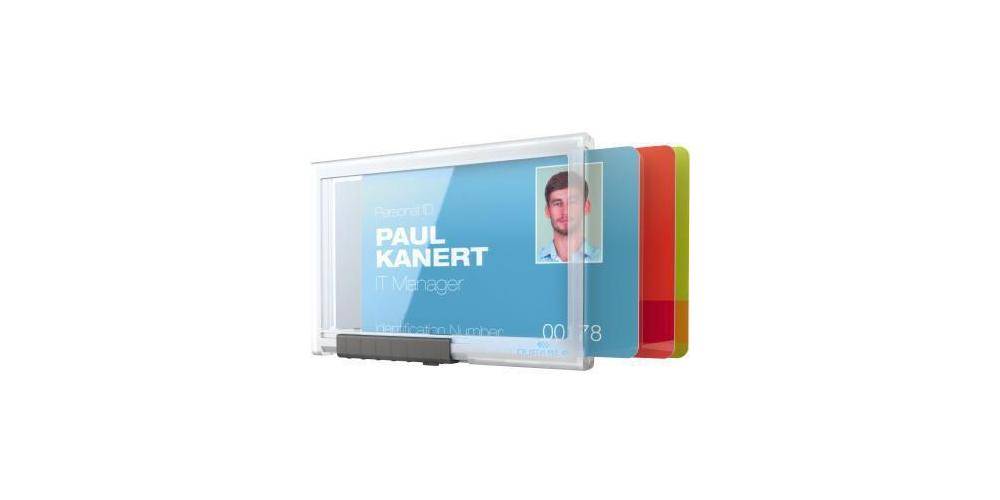 DURABLE Ausweishalter PUSHBOX TRIO 87 x 54 mm (B x H) Kunststoff