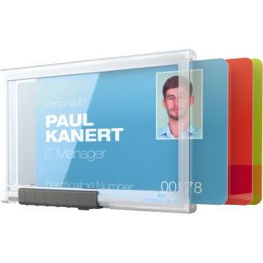 DURABLE Kartenhalter PUSHBOX TRIO 892019 10 St./Pack.