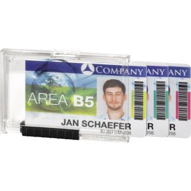DURABLE Kartenhalter PUSHBOX TRIO 892019 10 St./Pack.