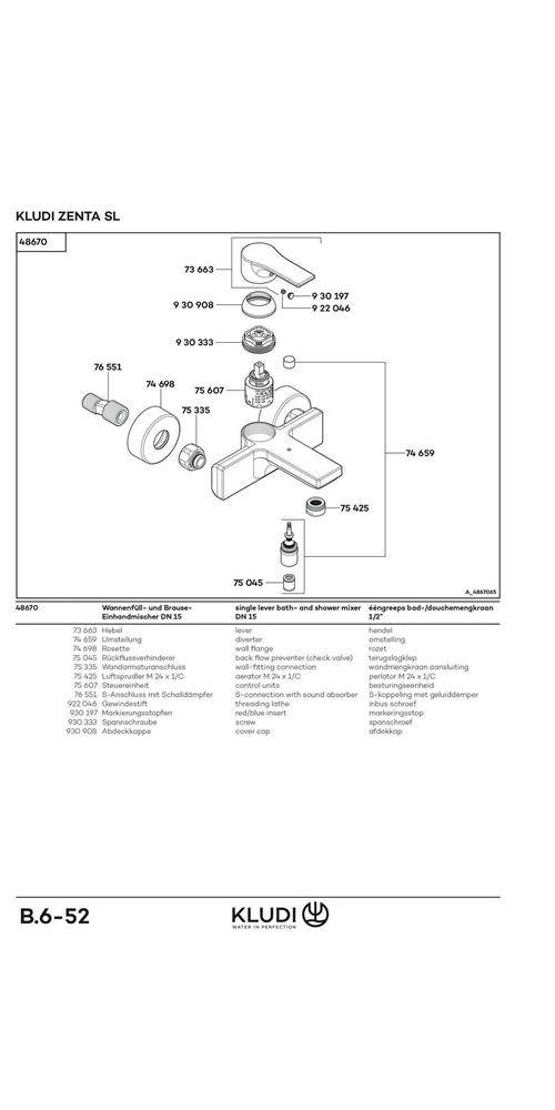 Kludi WF u Brause-EHM ZENTA SL DN 15 chrom