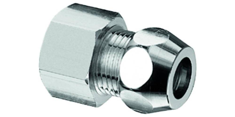 SCHELL Gerade-Verschraubung mit Innengewinde, chrom 1/2Zollx3/8Zollx