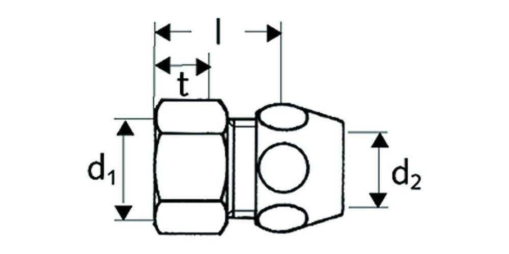 SCHELL Gerade-Verschraubung mit Innengewinde, chrom 1/2Zollx3/8Zollx