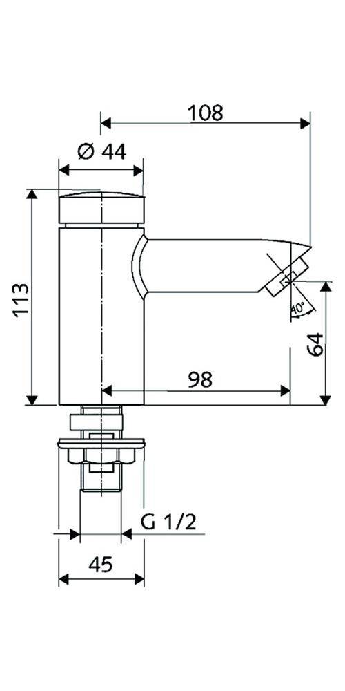 SCHELL Selbstschl-Standventil PETIT SC Typ HD-K chrom