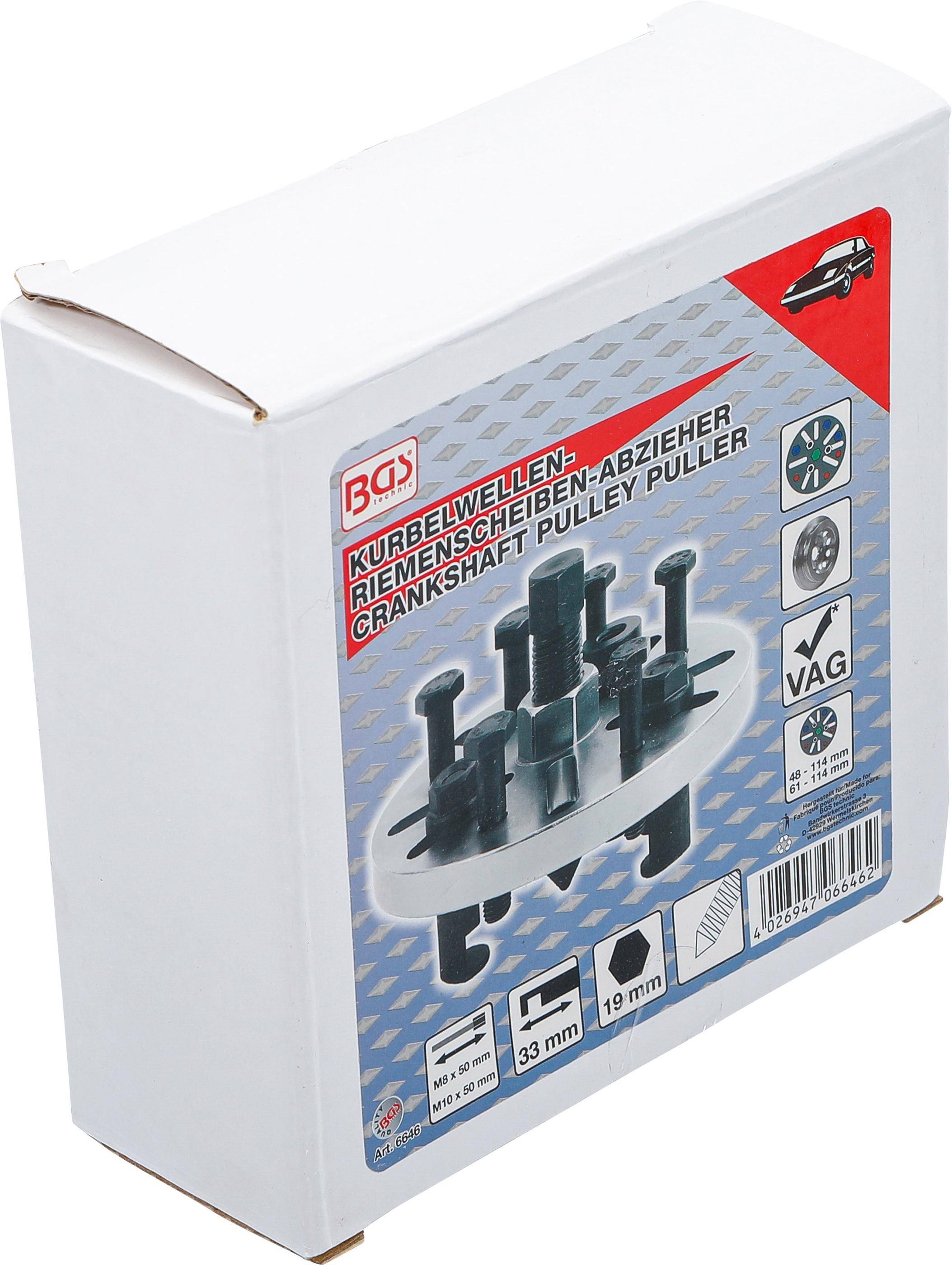 BGS Kurbelwellen-Riemenscheiben-Abzieher | universal