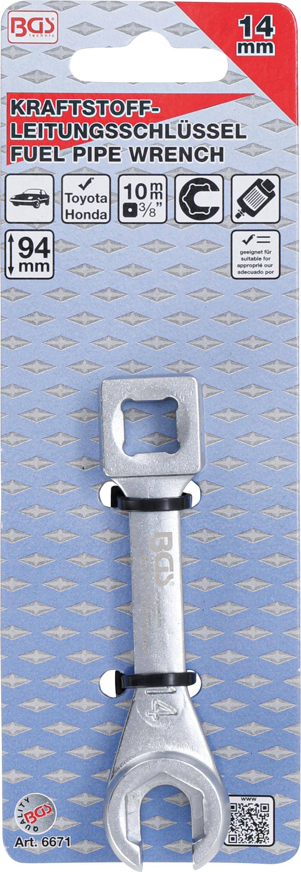 BGS Kraftstoff-Leitungsschlssel | fr Toyota & Honda | 14 mm