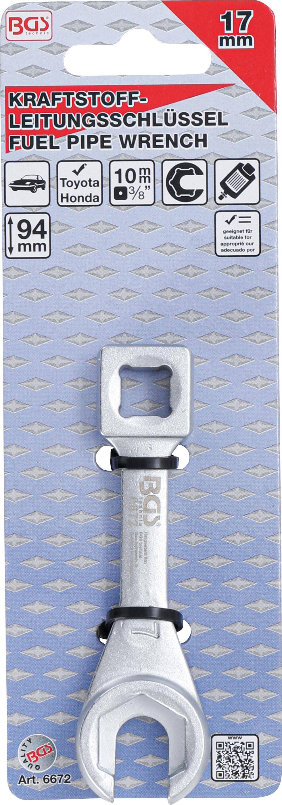 BGS Kraftstoff-Leitungsschlssel | fr Toyota & Honda | 17 mm