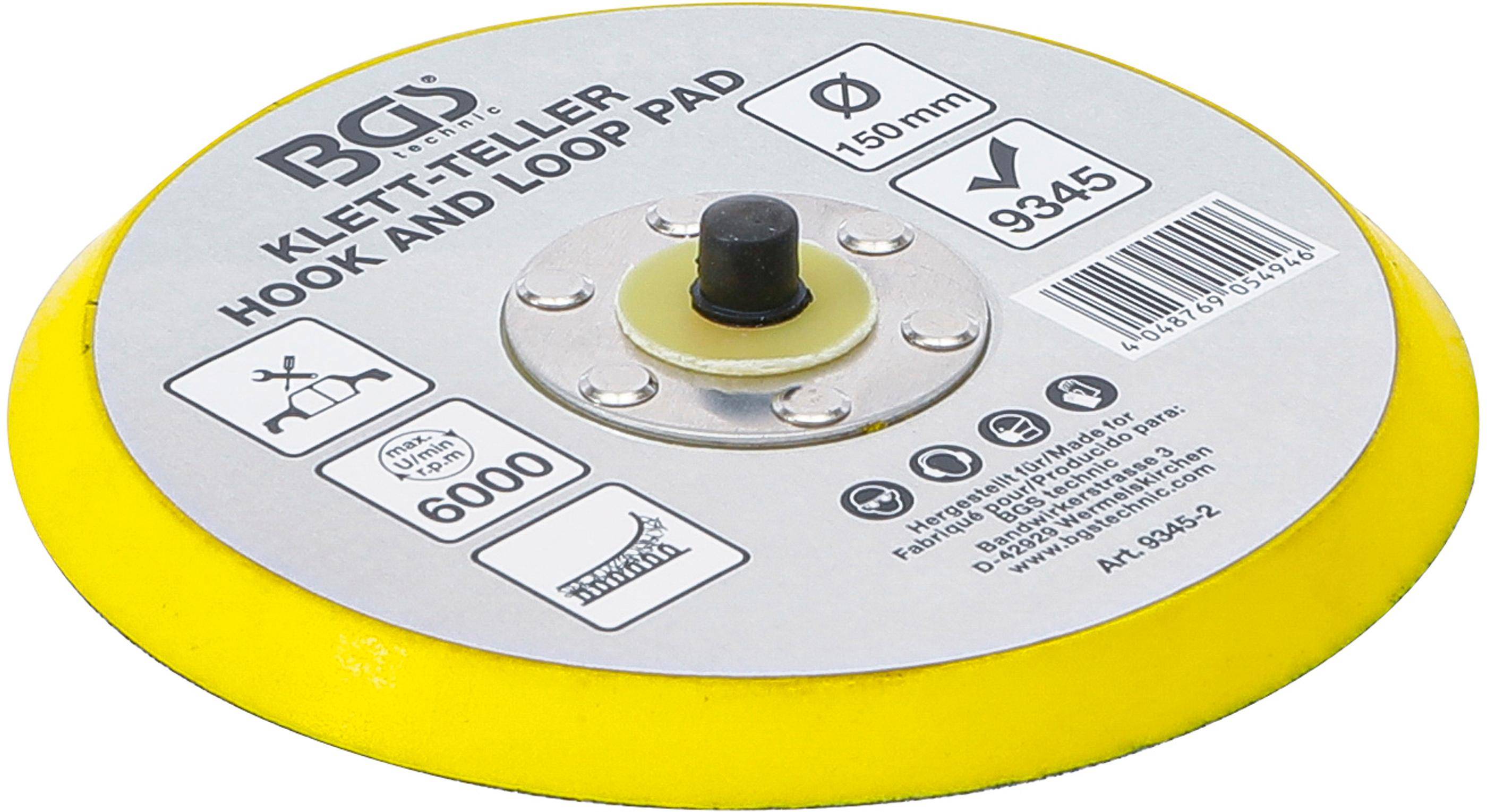 BGS technic Klett-Teller für Art. 9345 | Ø 150 mm