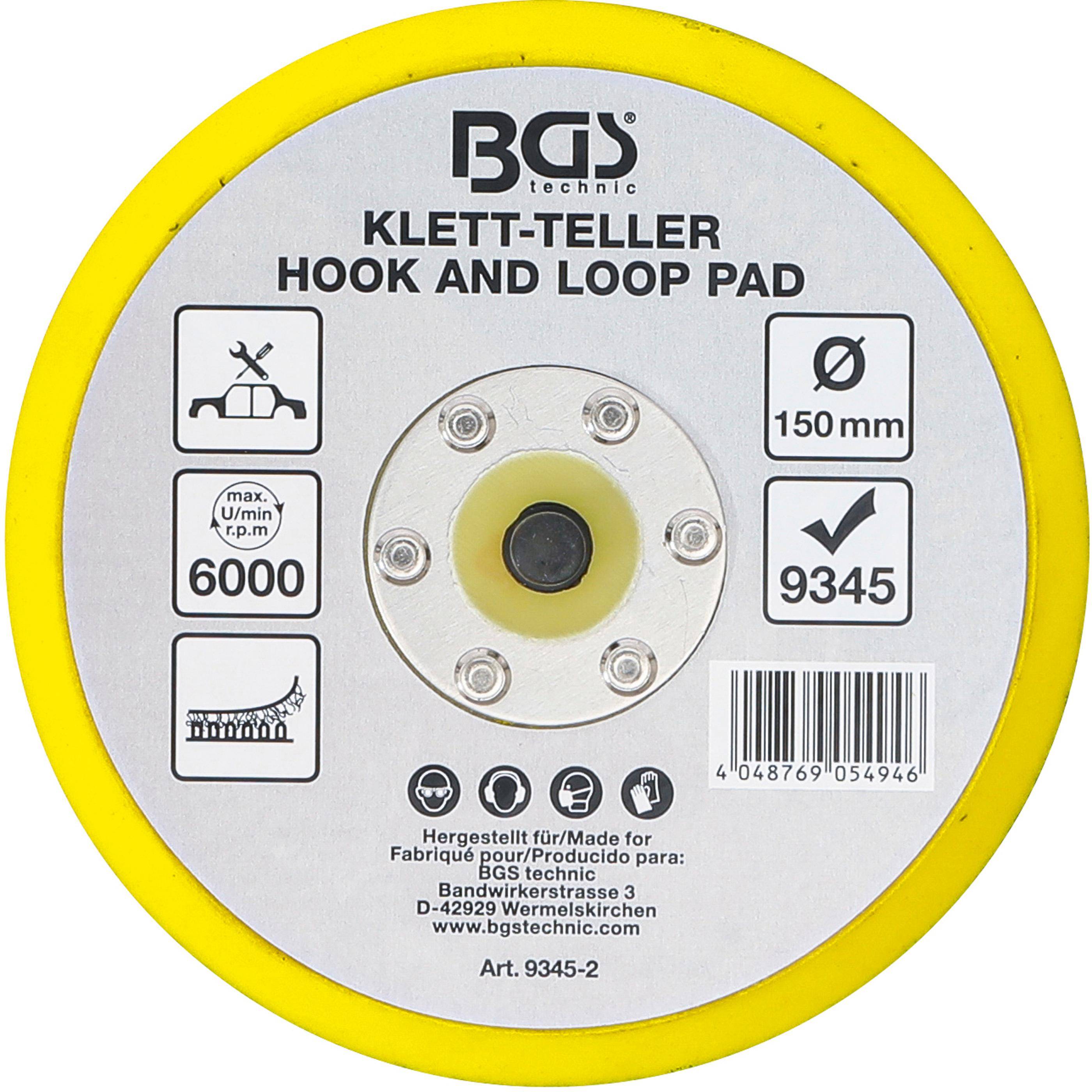 BGS technic Klett-Teller für Art. 9345 | Ø 150 mm