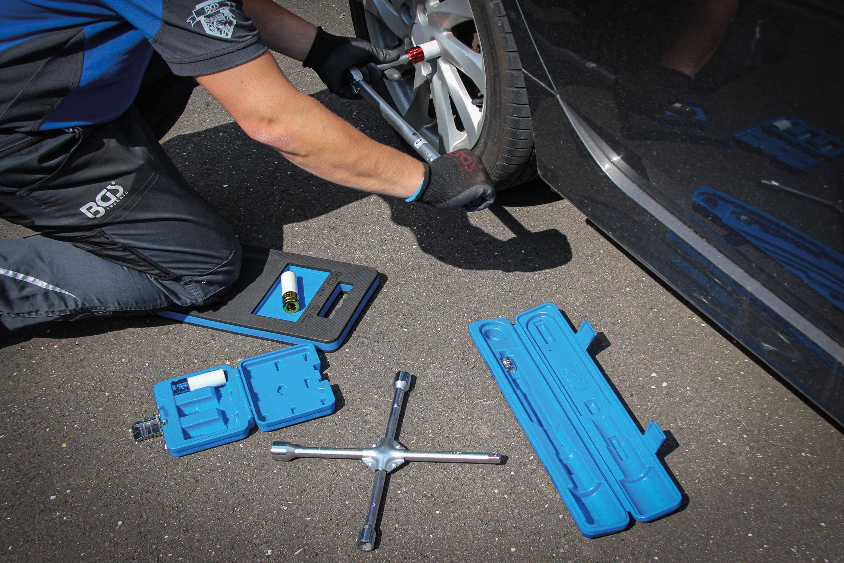 BGS technic Radwechsel-Service-Satz mit Rangier-Wagenheber 2,5 t |