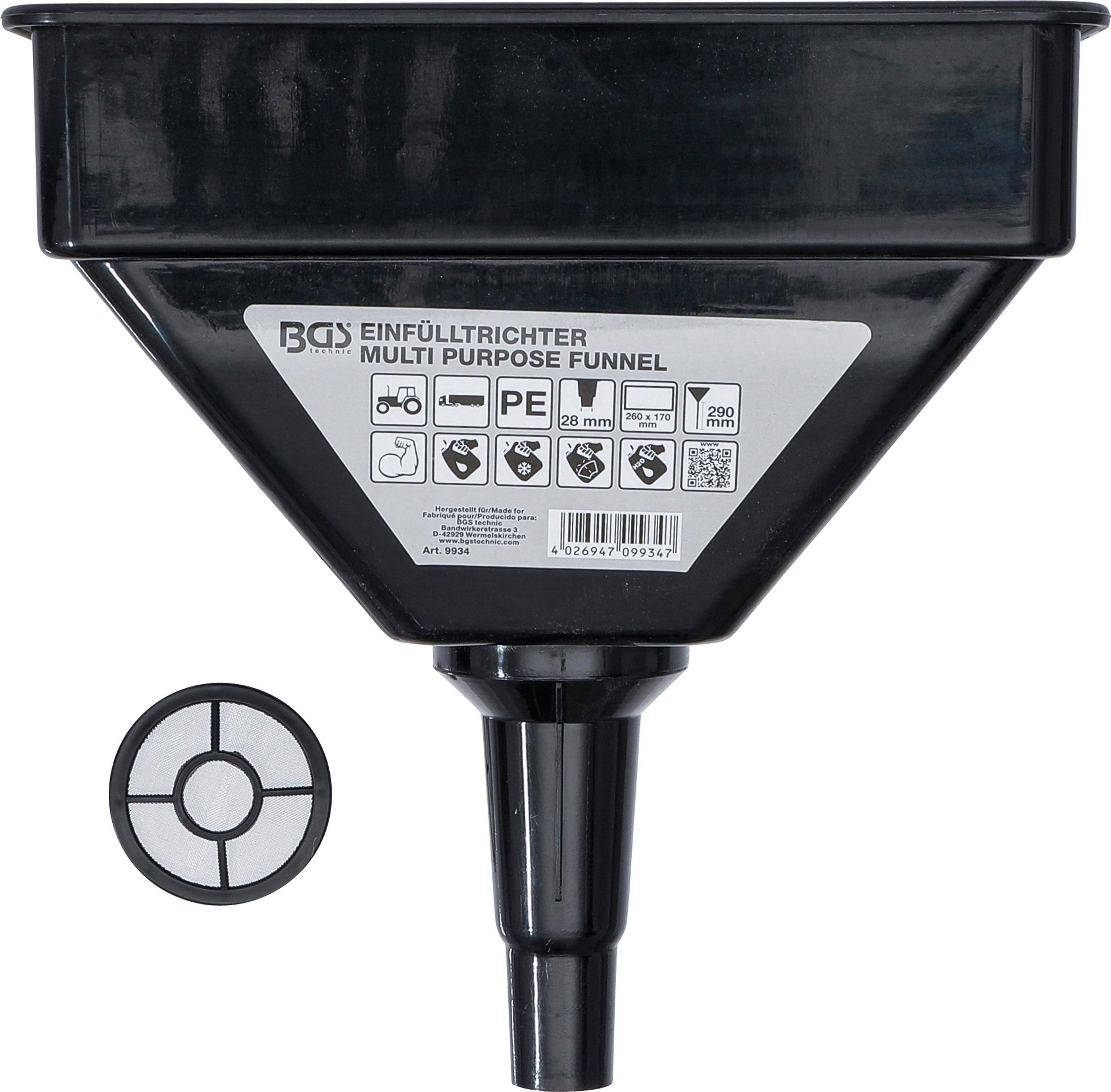 BGS technic Einfülltrichter | schwere Ausführung | 260 x 170 mm