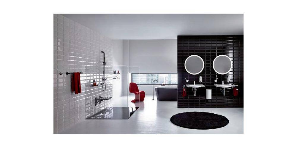 HEWI Haltegriff SERIE 801 90mm tief d= 33mm Achsmaß 300mm reinweiß