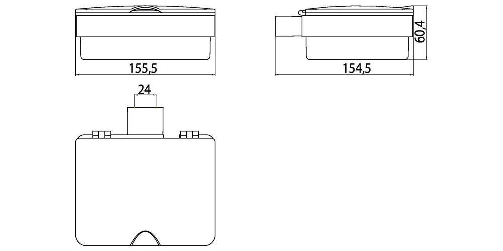 EMCO Tissuebox LOFT Kunststoffbehälter mit Deckel chrom
